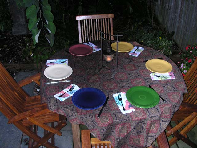 bright table