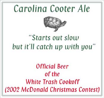 Carolina Cooter Ale label back