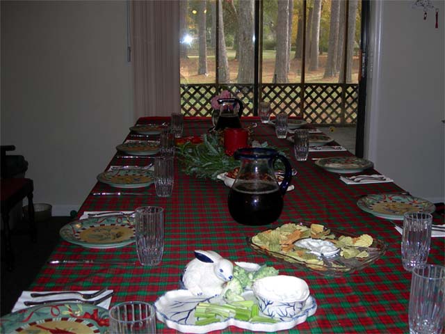christmas table
