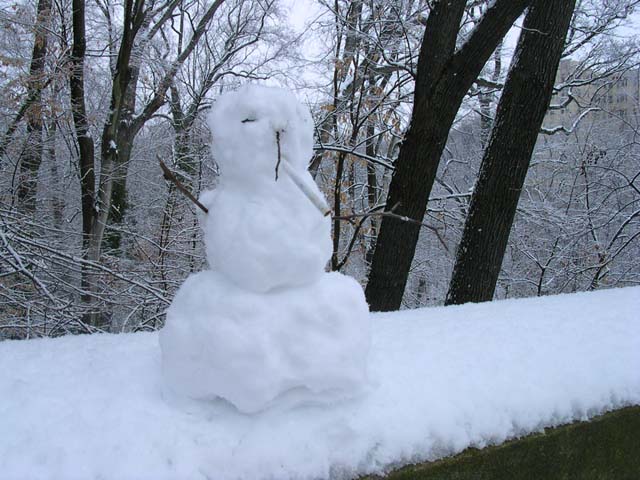 Smoking Snowman